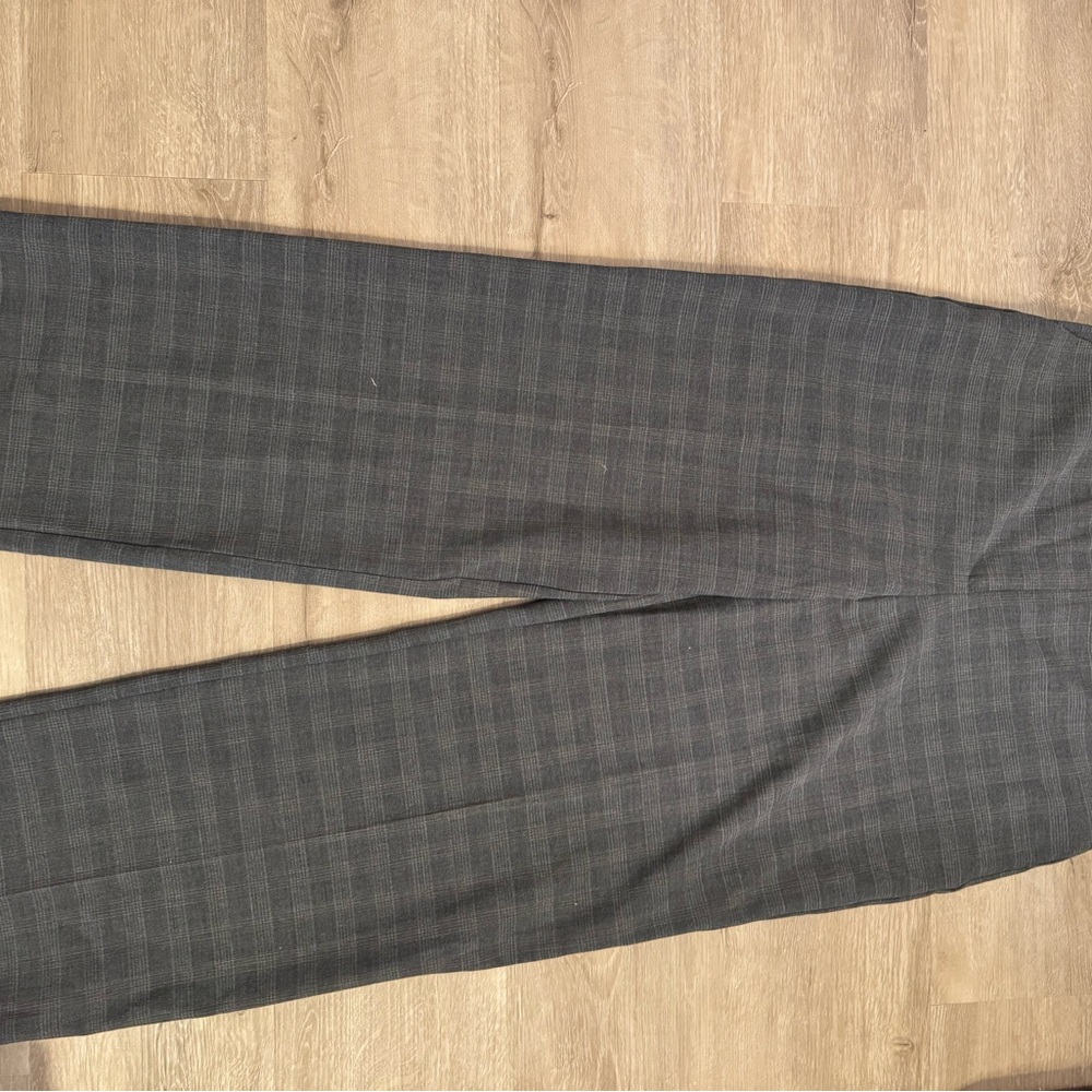 Gray Plaid Trousers